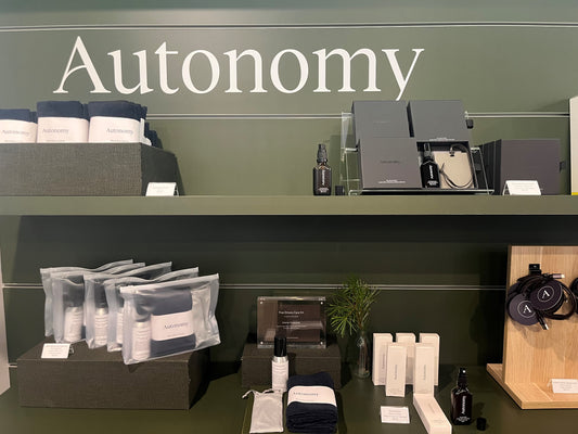 autonomy products pictured on a store shelf