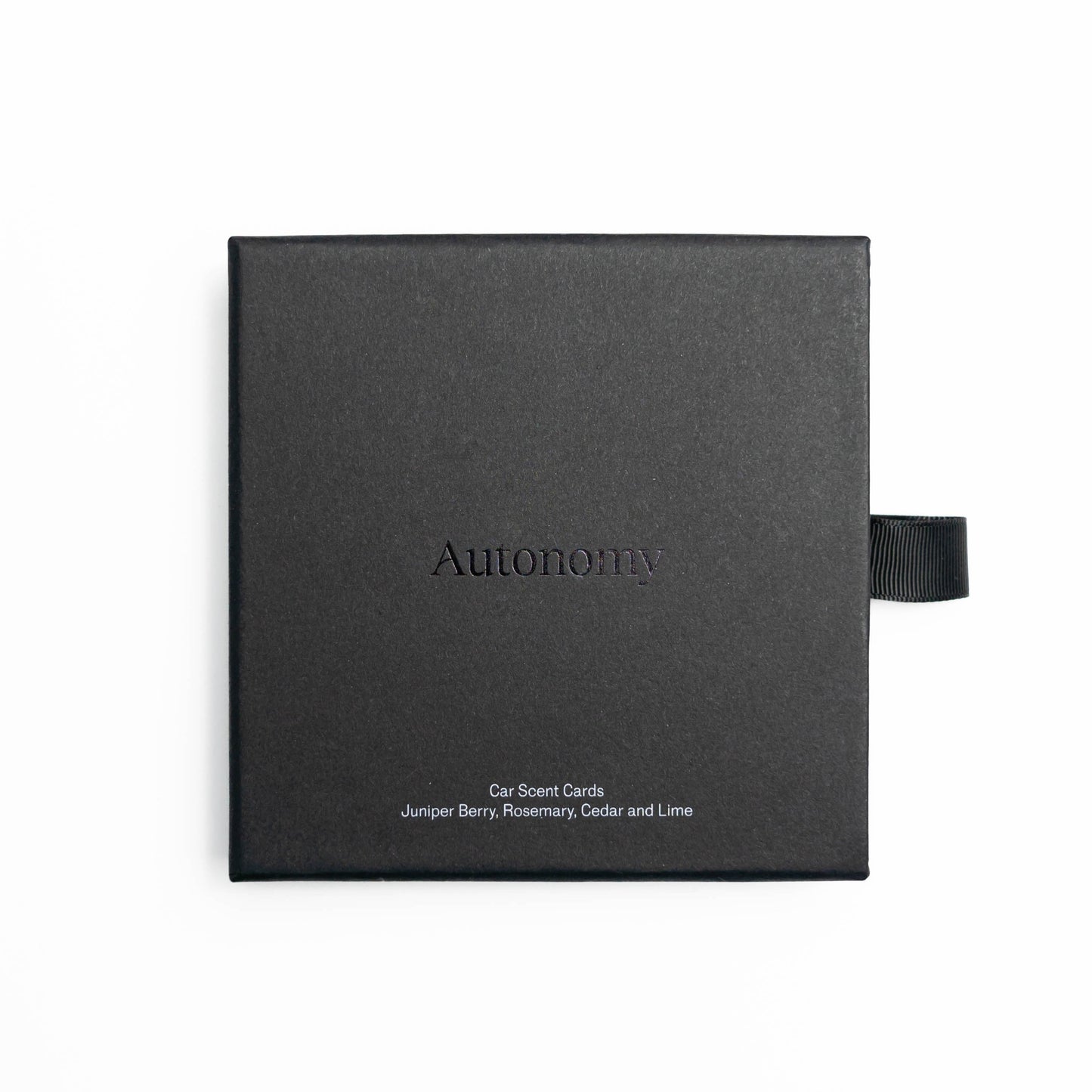 box of the autonomy car scent cards pictured on a white background